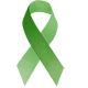 Mental Health Awareness Month and in the corner, a green ribbon & some hand drawn stars